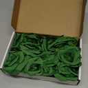 Felice Arts 12 Pack Green Artificial Roses Emerald Green Flowers with Stems Silk Roses Fake Flowers Bouquet for Christmas St Patricks Day Wedding Centerpiece Table Vase Home Kitchen Party DIY Decor