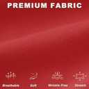 iChosy Women's Stretchy Straight Leg Dress Work Pants Business Office Casual Slacks with Pockets (Red)