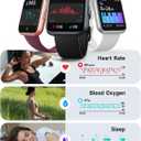 Woneligo Smart Watch for Women, Answer/Make Calls, Alexa Built-in, 1.85" Touch Screen Fitness Tracker for Android & iPhone, Heart Rate/Sleep/SpO2 Monitor Smartwatch, Waterproof (White)
