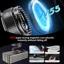 MagSafe Magnetic Phone Holder for Car, 2-in-1 Car Mount 360 Rotating Vacuum Suction Dashboard & Windshield Phone Holder, Strong N55 Mega Magnet Mount for iPhone 17/16/15/14/13/12 & All Smartphones