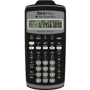 Texas Instruments BAII Plus Financial Calculator, Black (Taschenrechner)