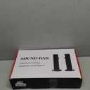 Puriom Sound Bar for Smart TV, 100W Sound Bar with Bluetooth 5.3/ARC/Opt/AUX Connect, 2-in-1 Detachable Home Soundbar, Home Theater Speaker & Bass Effect, for TV/PC/Projectors (Black)