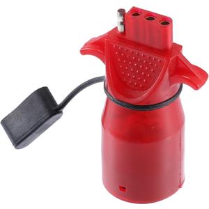 X AUTOHAUX 7 Pin to 4 Pin Trailer Connector 7 Way to 4 Way Round-to-Flat Trailer Adapter Converter Socket Plug for Tow Hitch Tailgate LED Waterproof 12V