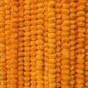 5 PC - 5 feet Marigold Garland |Indian/American Wedding Party Mantle Decoration, Faux Garlands Wedding Garland, Diwali Decoration, Spring Bush Floral! (Golden Yellow (Light Orange)