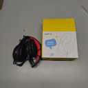 EarFun K1 Kids Headphones Wired with Microphone, 85/94dB Volume Limit Headphones for Kids, Portable Wired Headphone with Shareport, Stereo Sound Foldable Headset for School/Tablet/iPad, Black Red