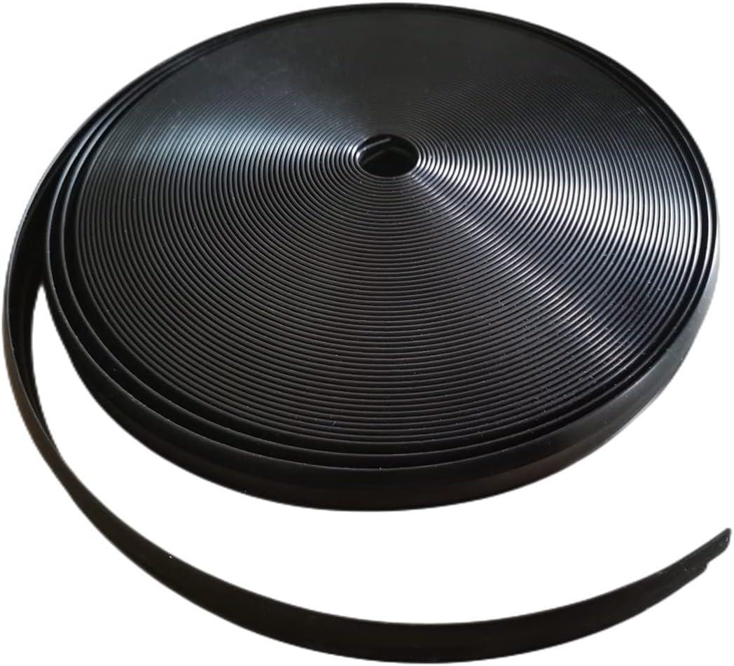 3/4" RV Vinyl Trim Molding Insert Black for RV Camper Travel Trailer Screw Cover Gutter Corner Channel Outside Seam roof Edge Track Heavy Duty Trim(75 ft)