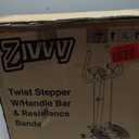 ZIWWVY Stepper Machine with Resistance Bands, Mini Stepper with 300LBS Weight Capacity, Twist Stepper for Full Body Workout, Adjustable Step Height, Smooth and Quiet, Step Machine for Men Women