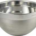 Tovolo Stainless Steel Mixing Bowls, 3.5 Qt - Metal Nesting Mixing Bowl with Rounded Lip for Easy Pour & Minimal Mess - Large & Small Dishwasher Safe Kitchen Supplies for Prep & Cooking (3-1/2-Quart)