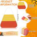 1000 Pcs Candy Corn Bulletin Board Decor Candy Corn Shaped Sticky Notes Halloween Classroom Decorations for Bulletin Board School Classroom Party Decorations (White, Yellow, Orange)