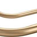 Double Curtain Rod for 84-120 Inches Windows, Blackout Wrap Around Window Curtain Rods1-inch Heavy Duty Adjustable Room Darkening Rustic Dual Drapery Curtain Rods for for Livingroom, Kitchen, Patio (Brushed Gold)