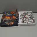 PICKFORU Stained Glass Puzzle Elegant Lady Puzzles for Adults 1000 Pieces, Beautiful Woman Playing Violin Dance Jigsaw Puzzle, Colorful Aesthetic Art Challenging Puzzles for Adults