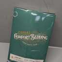 TEXAS LINEN CO. 100% Organic Cotton Printed Sheets Full Size - 4 PC Organic Cotton Percale Sheets Full Set (Variegated Stripe), Cooling & Breathable Sheet, 16" Deep Pocket - GOTS Certified