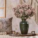 Ttranewsoo Fake Flowers Hydrangea Silk Flowers with Stems,Brown Flowers Fall Hydrangea Artificial Flowers,Winter Flowers Artificial for Decoration Vase Indoor and Outdoor 24"Brown 8PCS Wthout Vase