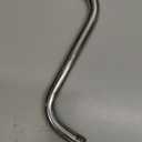 NearMoon S Shaped Shower Head Riser Arm, Shower Extender Arm with Flange, Standard 1/2" Connection- Bathroom Accessory (10 Inch, Matte Black)