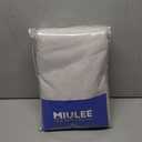 MIULEE Linen Pinch Pleated 100% Blackout Curtains for Bedroom 95 Inch Long 2 Panels Set- Back Tab Track Beige Thermal Insulated Cream Black Out Triple Pleat Room Darkening Drapes with Hooks, Beige