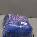 Haloumoning Girls 2 Piece Snowsuit Kids Waterproof Fleece Lined Ski Jacket and Snow Bibs Overalls Set 5-6 Years (Blue)