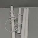 Trycooling Stuffed Animal Storage Zoo Holder Space Save Vertical PVC with Elastic Band and Net for Playroom Bedroom Nursery (White 1)