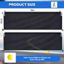 2 Pcs 92" x 27.5" Table Tennis Baffle Barrier Table Tennis Field Fence 420d Oxford Cloth Court Surround Barrier Block for Quicker and Easier Pick Up