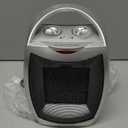 GiveBest Portable Electric Space Heater with Thermostat, 1500W/750W Safe and Quiet Ceramic Heater Fan, Heat Up 200 Square Feet for Office Room Desk Indoor Use, Silver