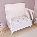 Dream On Me 2-in-1 Breathable Pocket Coils Inner Spring Portable Crib Mattress, Greenguard Gold and JPMA Certified, White