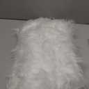 Faux Fur Sheepskin Small Area Rugs Fluffy Seat Pad Double Hearts Shaped Carpets, 24x35 Inches Luxurious Wool Foot Mats Home Decor for Nursery Living Room Bedroom Pet Kids Room (White)