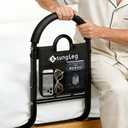 Bed Rails for Elderly Adults Safety - Adjustable Bed Assist Rail with Non-Slip Handle & Storage Pocket, 350LBS, Tool-Free, ASTM Compliant, Bed Cane for Seniors Fits King/Queen/Full/Twin Beds, Large