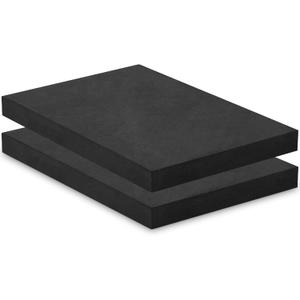 Amylove 2 Pcs Thermoform Molding Foam Sheet, 12 x 8 x 1 Inch, Black Press Thermoform Sheet for Holster and Sheath Making DIY Crafts Board Molding Sheath