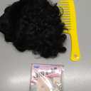 Chic Elegent Pixixe Cut Curly Wigs for Black Women Short Layered Pixie Cut Human Hair Wigs With Bangs Natural Black Color Summer No Glue Short Curly Human Hair Wig (Black Curl)