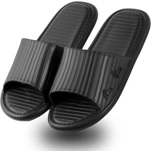 AYYDMY Comfort Shower Shoes, EVA Lightweight Soft Home Shower Slippers, Non Slip Bathroom Shoes for Women Men, Cushion Slide Sandals for Living Room Pool Gym SPA Indoor College Dorm, Size 40