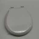 Toilet Seat Round Soft Close16.5'', Toilet Lid Slow Close Quiet No Slam, Easy Installation & ReleaseSafe PP Material Easy Clean, Comfortable Ergonomic Design, 2 Years Support, White Plastic