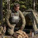 SMONT Tactical Molle Admin Pouch Detachable Magazine Pouches Plate Carrier Accessory Chest Bag for Men