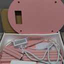 Pink Side Table with Charging Station,Side Tables Living Room,Nightstand with USB Ports and Outlets,Samll End Table for Small Space,Living Room,Bedroom, Nursery,(1PC,Pink)