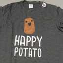 Happy Potato - Kawaii Potato Shirt, Funny Gift Vegetable T-Shirt Kids Size M