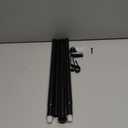 TONIAL Curtain Rod 32 to 58 Inch(2.6-4.8ft), Telescoping Splicing 3/4 Drapery Rods for Windows 20 to 53 Inch(1.7-4.4ft), Decorative Single Rod with Small Cap Finial, Black