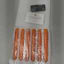Eywamage Orange Flameless Taper Candles with Remote, Flickering Battery LED Wax Candlesticks Set of 6