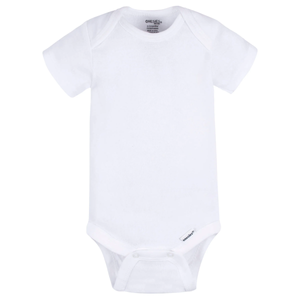 Gerber Unisex Baby Onesies Bodysuit (0-3 Months, White)