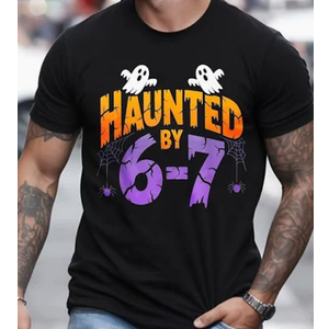 Retro 67 Halloween Haunted Spooky Six Seven 67 Halloween TShirt XL