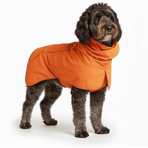 Spark Paws Dog Raincoat, Waterproof Windproof Rain Jacket, for Small Medium Large Extra Large Dogs, Reflective Breathable Full-Body Coverage Dry Suit - Orange - 2XL (2XL: 40-60lbs)