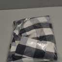 Softalker Gingham Checkered Rectangle Tablecloth - Waterproof Buffalo Plaid Table Cloth Stain Resistant Washable Table Cover for Picnic/Camping/Outdoor - Black and White, 54 x 120 Inch