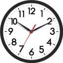 AKCISOT Wall Clock, Modern Small Wall Clocks Battery Operated 8 Inch, Silent Non-Ticking Analog Classic for Office, Home, Bathroom, Kitchen, Bedroom, School(Black)