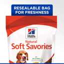 Hill's Natural Soft Savories, All Life Stages, Great Taste, Dog Treats, Beef & Cheddar, 8 oz Bag (8 Ounce (Pack of 1))