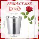 Zhengmy 42 Pcs Derby Day Party Table Decorations the Roses Centerpieces with Simulated Iron Flower Pots for Horse Racing Party Decor Red Rose Racehorse Theme Birthday Tabletop Supplies