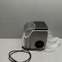 Antarctic Star Nugget Ice Maker Countertop, Chewable Nugget Ice Machine with Automatic Cleaning, Fast Ice Making 34Lbs/24H, One Click Operation for Office/Home/Bar (Stainless Steel Silver)