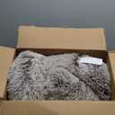 WESTERN HOME WH Calming Dog Beds Large Sized Dog - Donut Fluffy Pet Bed, Round Faux Fur Plush Bed (36.0"L x 36.0"W x 8.0"Th, Brown)