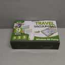 Vacuum Bags for Travel with Rechargeable air Pump, 9 Packs of 3 Sizes Vacuum Seal Bags for Clothing (9 Combo Set)