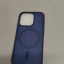 SUPFINE Magnetic for iPhone 15 Pro Case with Screen Protector (Compatible with MagSafe) (Military Grade Drop Protection) Translucent Matte Shockproof with Anti-Fingerprint Phone Case,Deep Blue