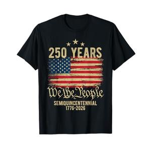 250 Years American Flag 250th Anniversary USA T-Shirt, S