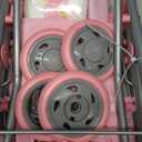 GAGAKU Baby Doll Stroller for Toddlers, Foldable Toy Stroller with Storage Basket and Bag, Diapers - Reborn Doll Accessories for Girls & Kids Ages 3+, Pink