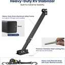 RV I-Beam Mount Stabilizer Heavy-Duty Aluminum, Adjustable 17''-35'', Anti-Sway Camper Jack Essentials Accessories for Travel Trailer and Fifth Wheel