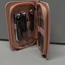 9 Pcs Manicure Set for Women Men &  Stainless Steel Manicure & Pedicure Kit with Travel Nail Grooming Case, Nail Clippers, Cuticle Tools  Gift-Ready Mens Manicure Kit & Womens Grooming Set (Pink)